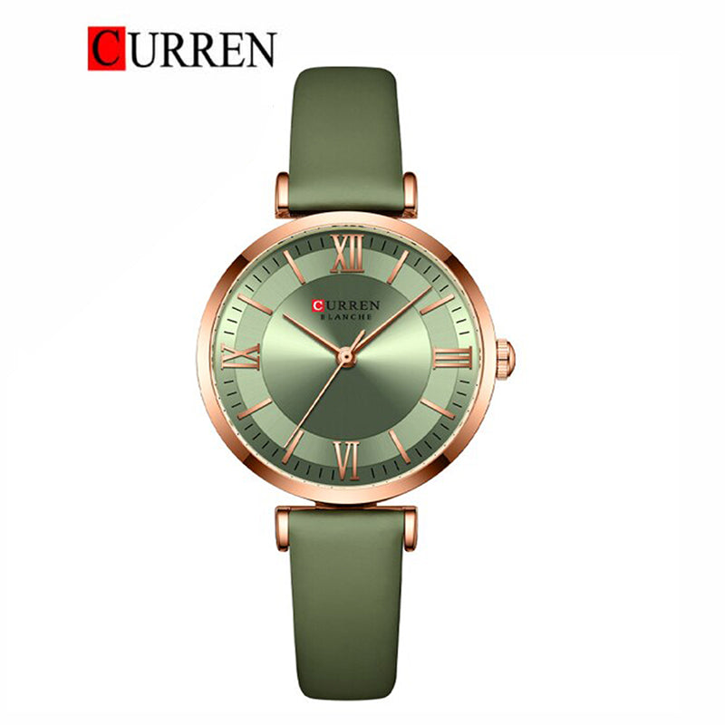 CURREN 9079 Women's Leather Straps Watch