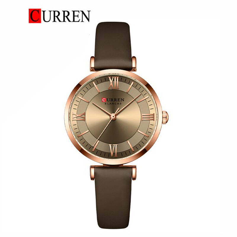 CURREN 9079 Women's Leather Straps Watch