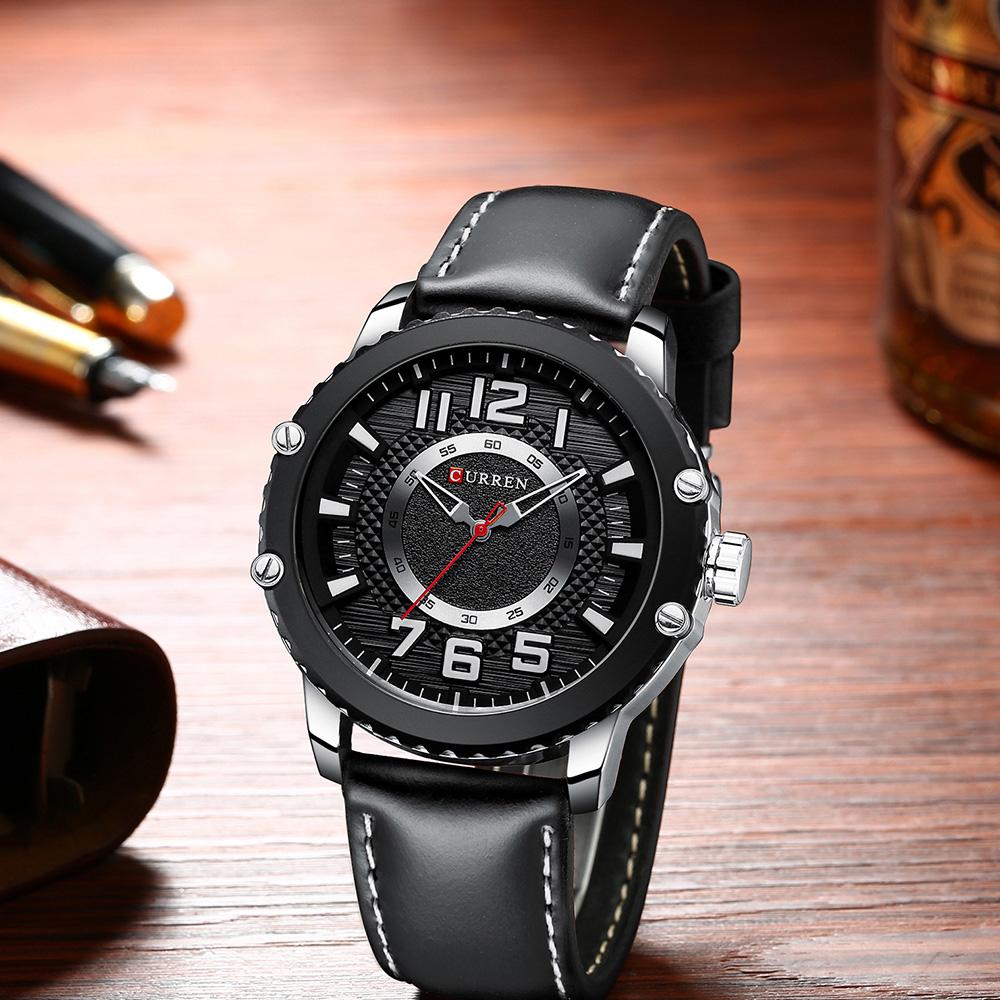 CURREN 8341 Men's Leather Straps Watch