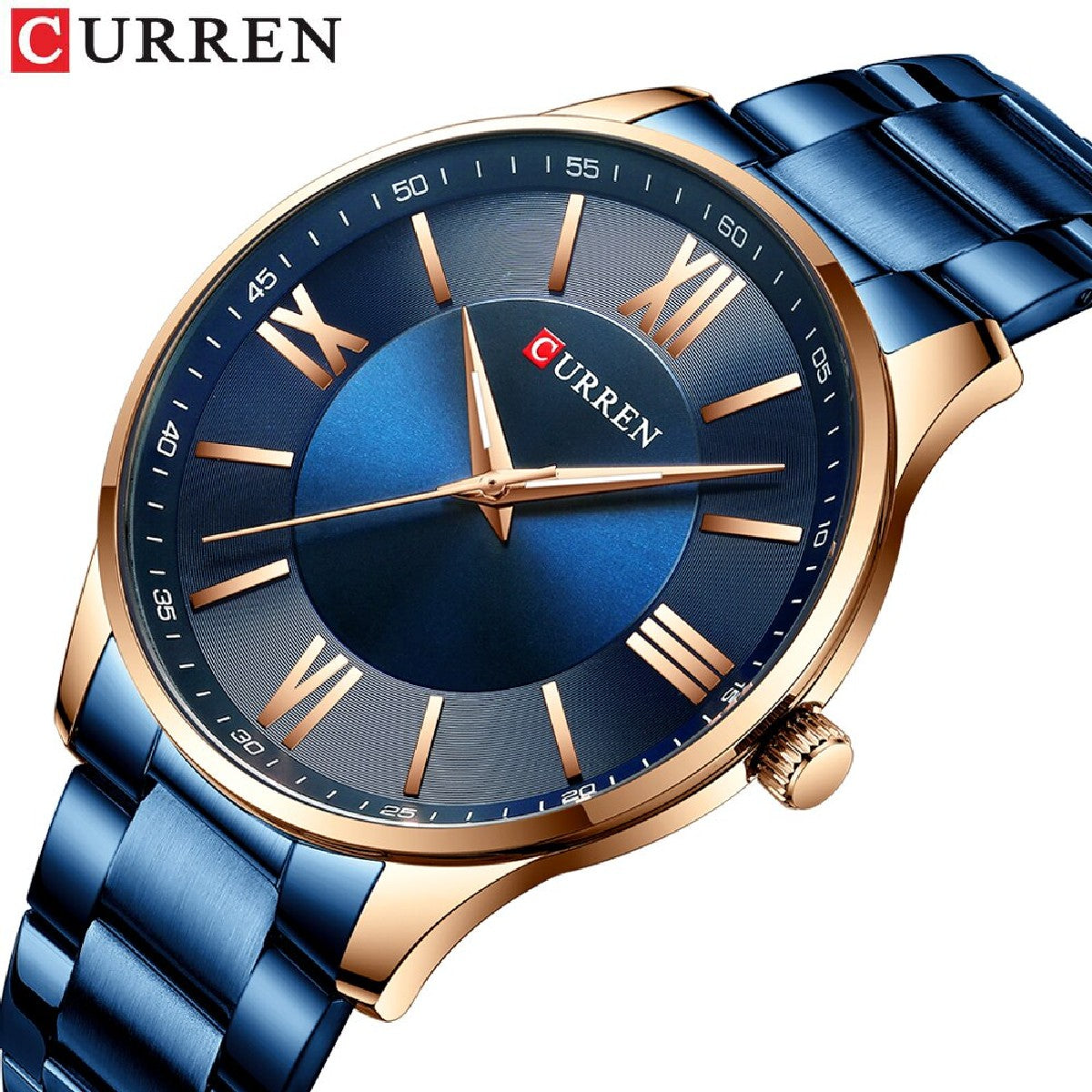 CURREN 8383 Men's Stainless Steel Watch