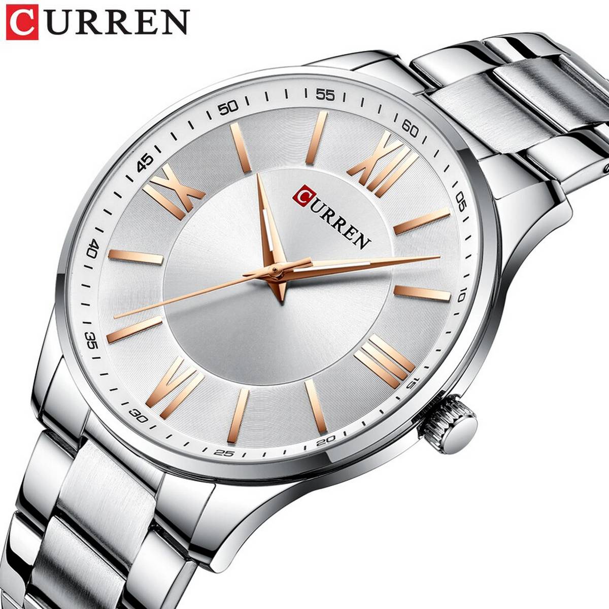 CURREN 8383 Men's Stainless Steel Watch