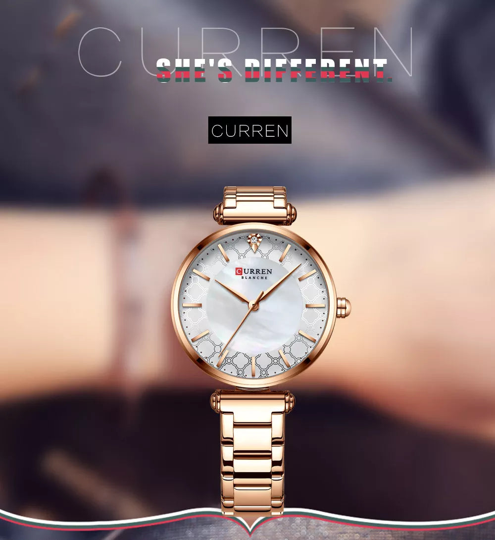 CURREN 9072 Women's Strainless Steel Watch