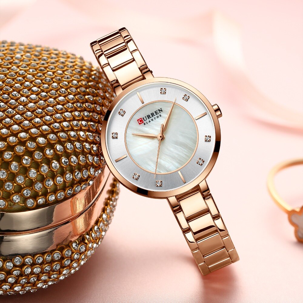CURREN 9051 Women's Stainless Steel Watch