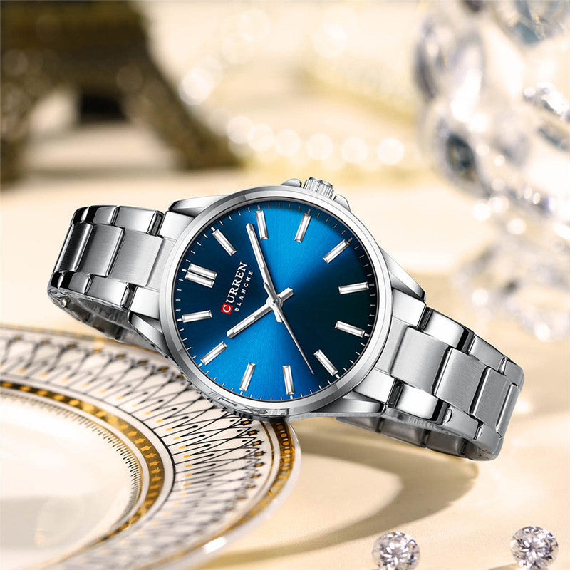 CURREN Couples Stainless Steel Watch