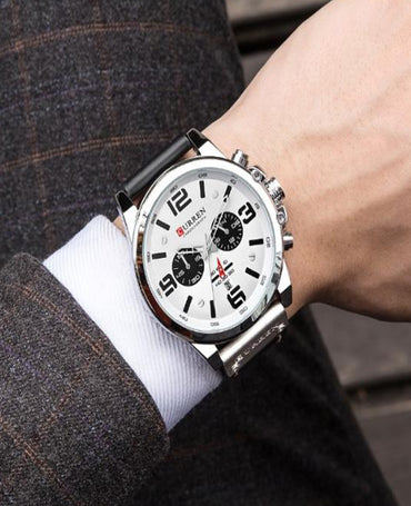 CURREN 8314 Men's Leather Straps Watch