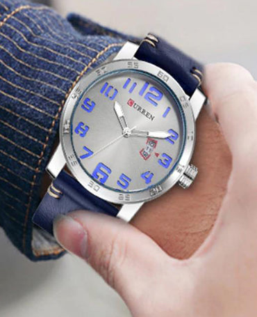CURREN 8254 Men's Leather Straps Watch
