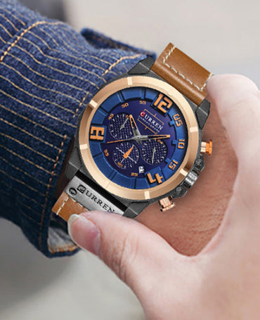 CURREN 8287 Men's Leather Straps Watch
