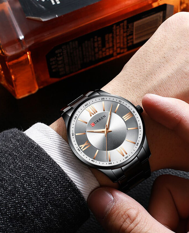 CURREN 8383 Men's Stainless Steel Watch