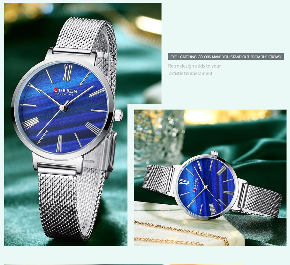 CURREN 9076 Women's Strainless Steel Watch