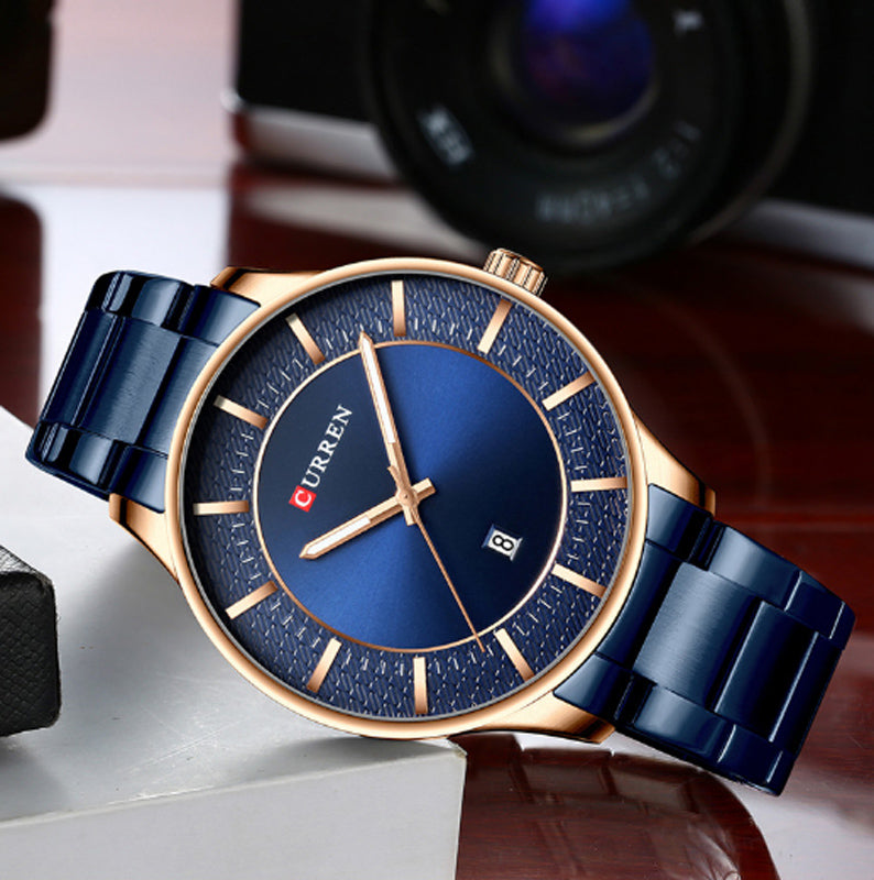 CURREN Couples Stainless Steel Watch