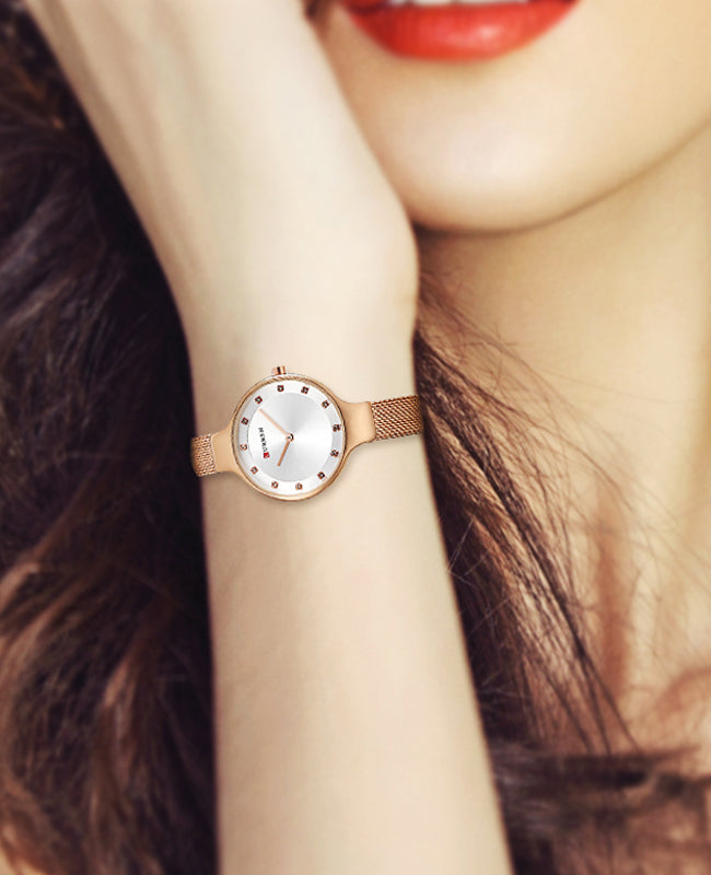 CURREN 9008 Women's Leather Straps Watch