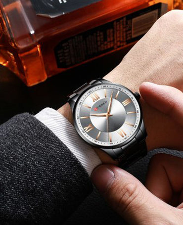 CURREN Couples Stainless Steel Watch