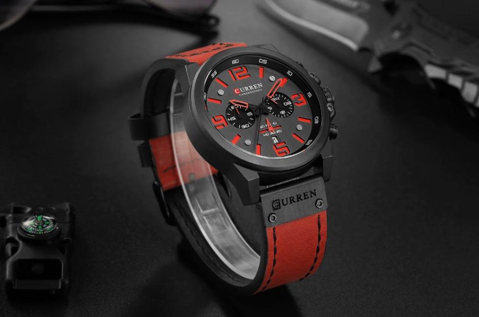 CURREN 8314 Men's Leather Straps Watch
