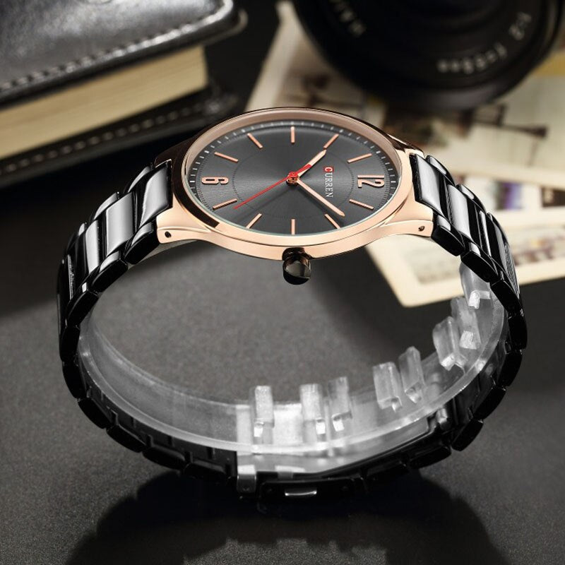 CURREN Couples Stainless Steel Watch