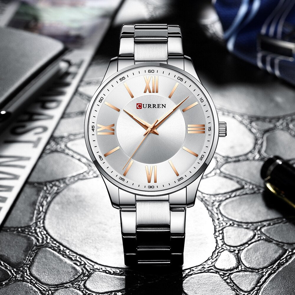 CURREN 8383 Men's Stainless Steel Watch