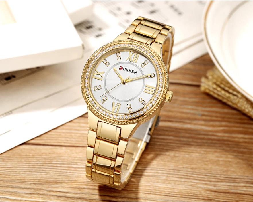 CURREN Couples Stainless Steel Watch