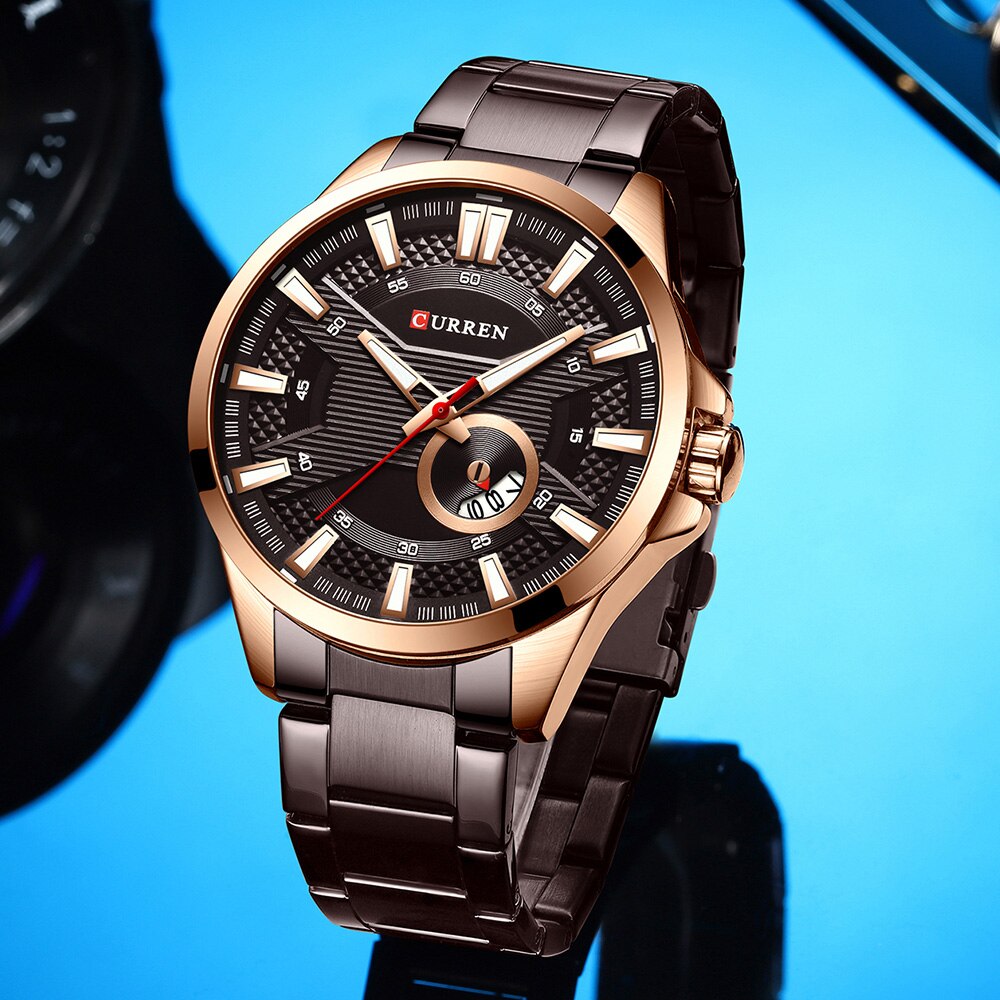 CURREN 8372 Men's Stainless Steel Watch