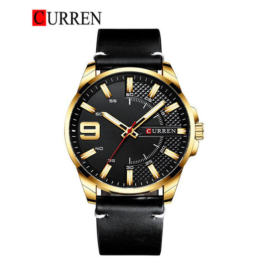 CURREN 8371 Men's Leather Straps Watch