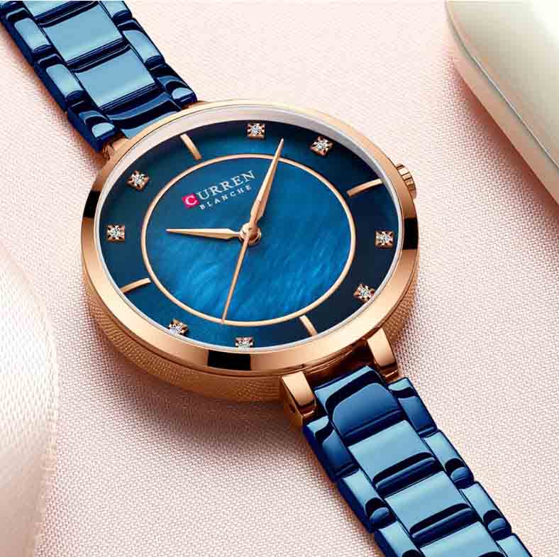CURREN Couples Stainless Steel Watch
