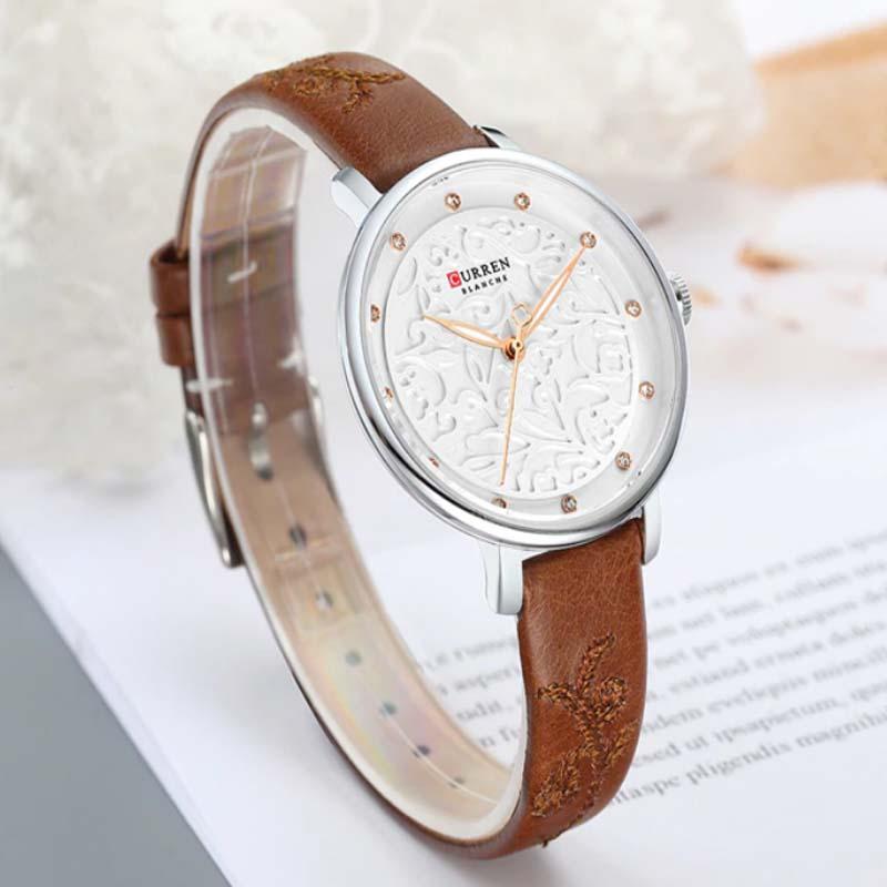 CURREN 9046 Women's Leather Straps Watch