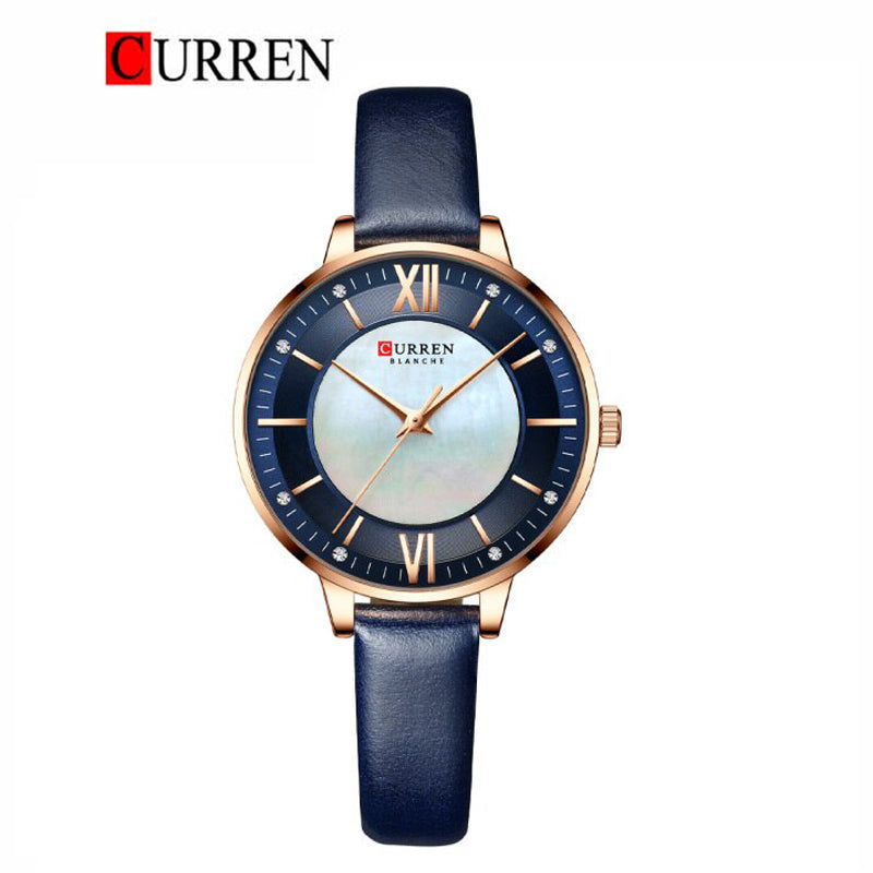 CURREN 9080 Women's Leather Straps Watch