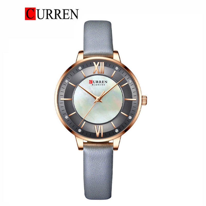 CURREN 9080 Women's Leather Straps Watch