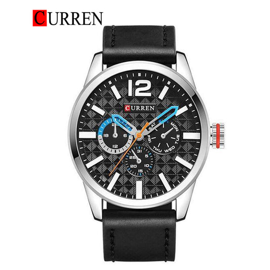 CURREN 8247 Men's Leather Straps Watch