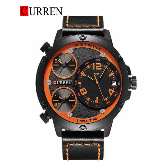 CURREN 8262 Men's Leather Straps Watch