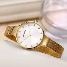 CURREN 9008 Women's Leather Straps Watch