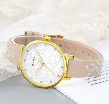 CURREN 9046 Women's Leather Straps Watch