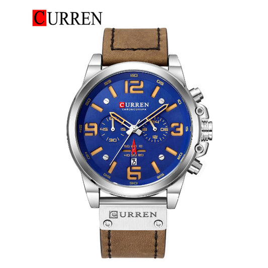 CURREN 8314 Men's Leather Straps Watch