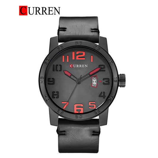 CURREN 8254 Men's Leather Straps Watch