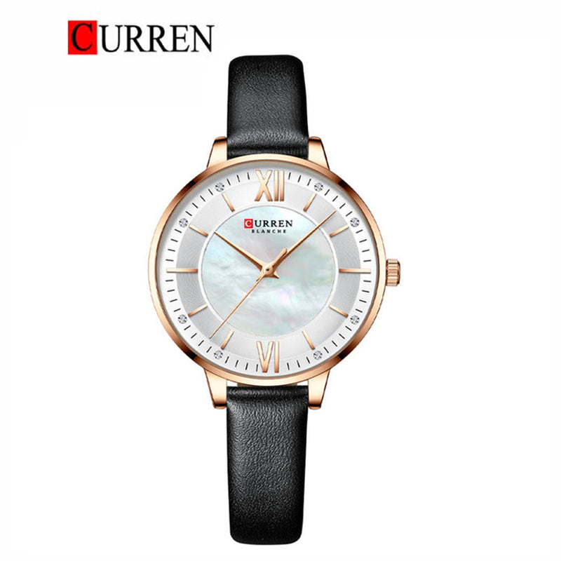 CURREN 9080 Women's Leather Straps Watch