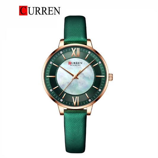 CURREN 9080 Women's Leather Straps Watch