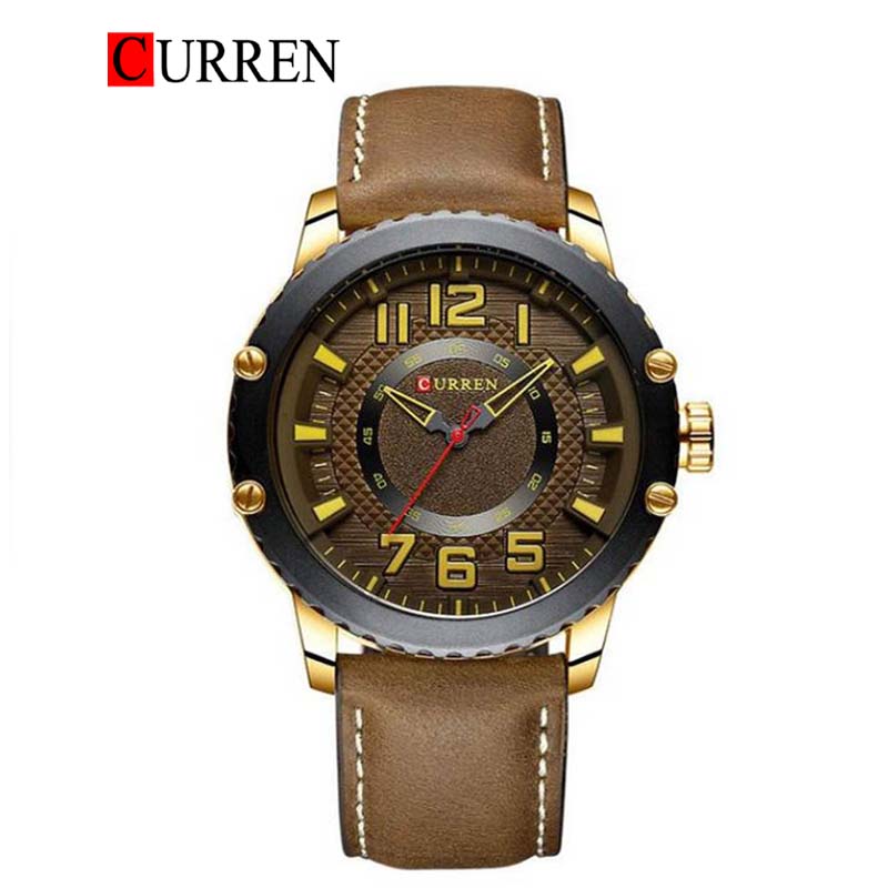 CURREN 8341 Men's Leather Straps Watch