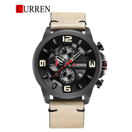 CURREN 8288 Men's Leather Straps Watch
