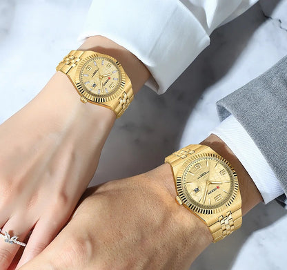 CURREN New Arrival Couples Stainless Steel Watch