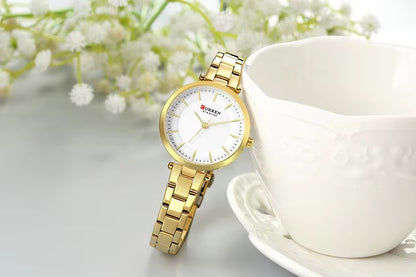 CURREN Couples Stainless Steel Watch