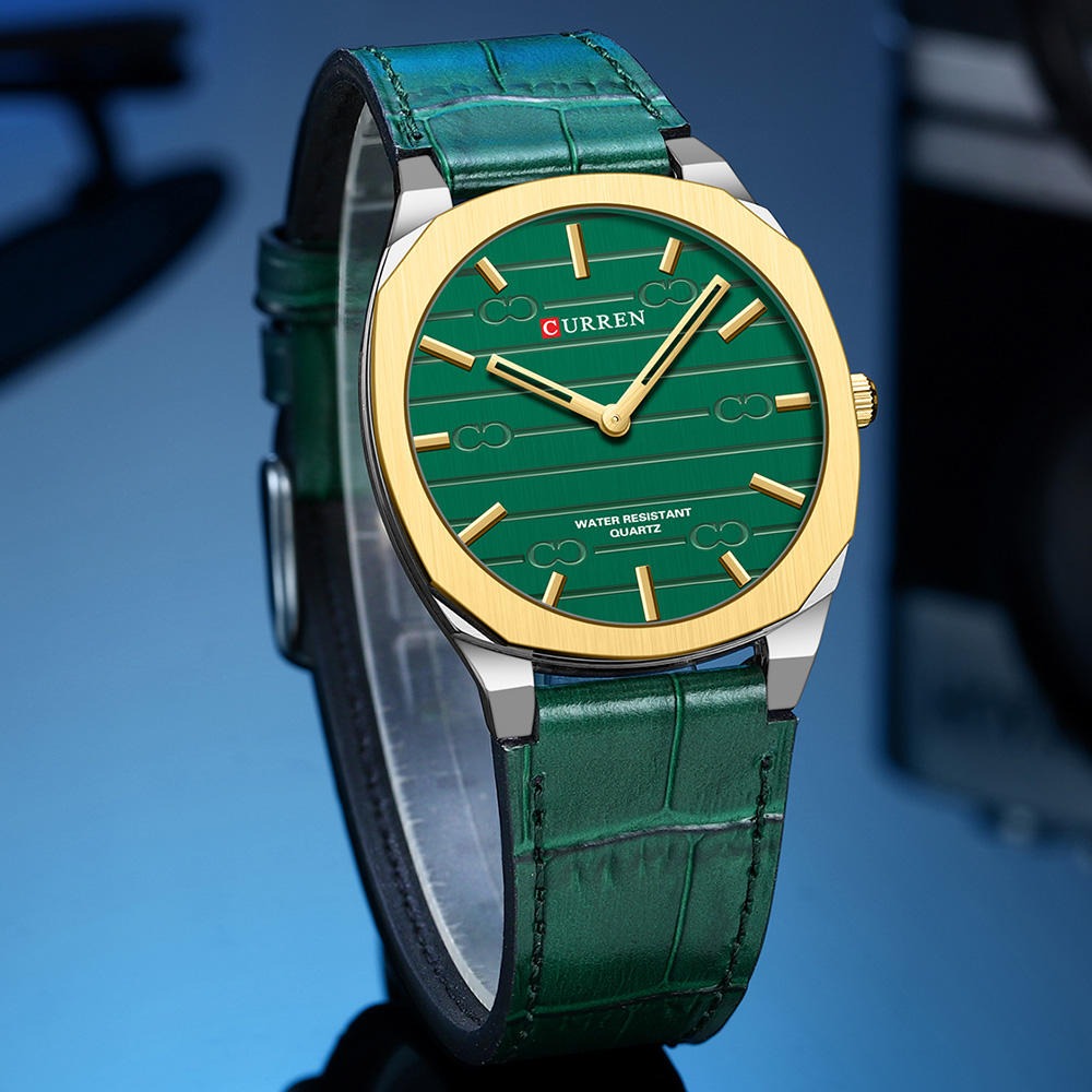 CURREN 8480 Men's Leather Straps Watch