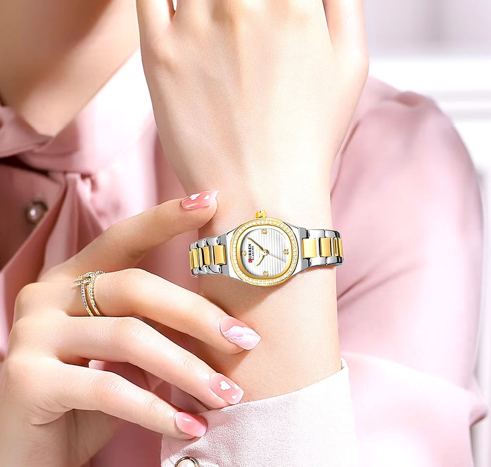 CURREN Couples Stainless Steel Watch