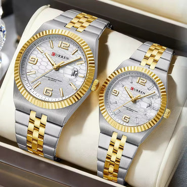 CURREN New Arrival Couples Stainless Steel Watch