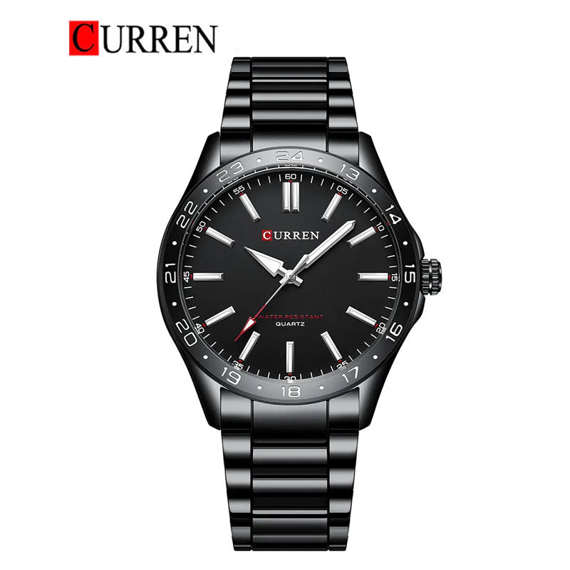 CURREN Original Brand Stainless Steel Band Wrist Watch For Men With Brand (Box & Bag)-8452