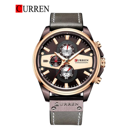 CURREN 8394 Men's Leather Straps Watch