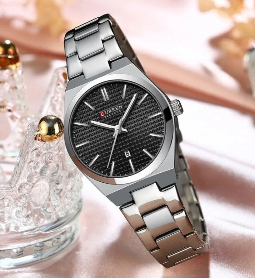 CURREN Original Brand Stainless Steel Wrist Watch For Women With Brand (Box & Bag)-8439