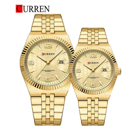 CURREN New Arrival Couples Stainless Steel Watch