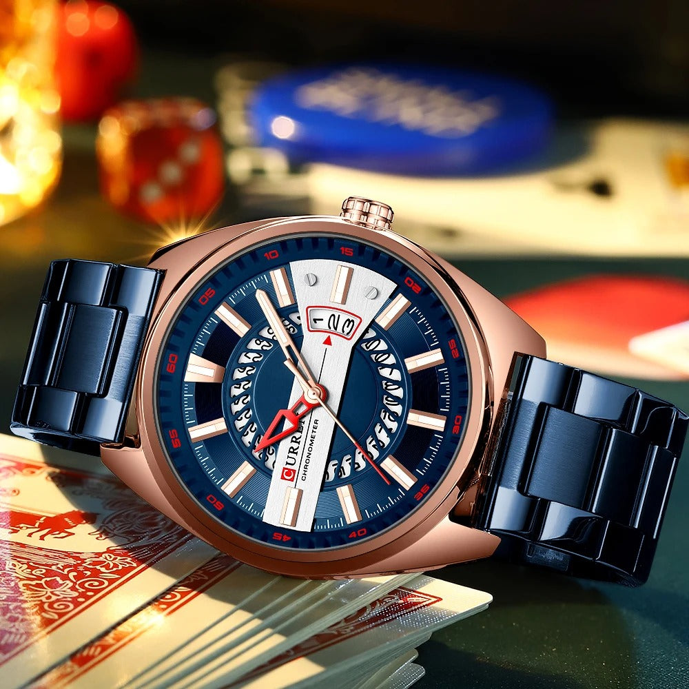 CURREN 8403 Men's Stainless Steel Watch