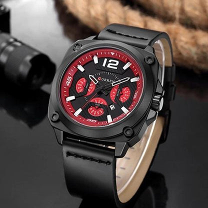 CURREN 8260 Men's Leather Straps Watch