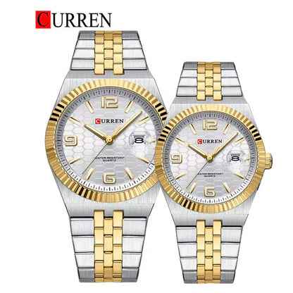 CURREN New Arrival Couples Stainless Steel Watch