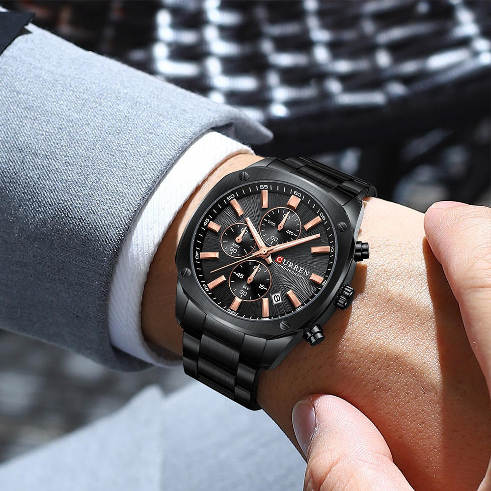 CURREN 8490 Men's Stainless Steel Watch