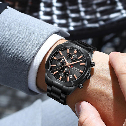 CURREN 8490 Men's Stainless Steel Watch